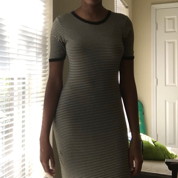 Active USA Dresses & Skirts - Striped Bodycon Dress